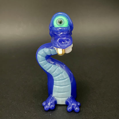 Cyclopsasarus glass pendant hand blown glass art - Leviathan Glass