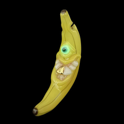 Hand-blown Banana pendant - Leviathan Glass original