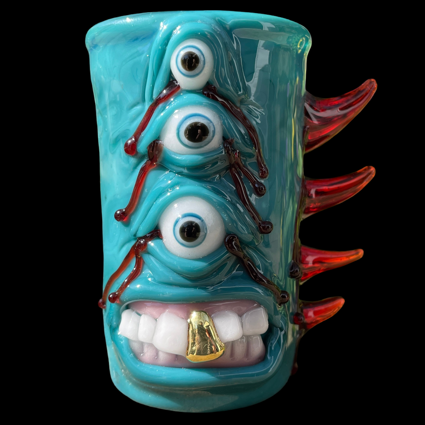 Hand-blown glass I’m not crying! Are you crying?  Shot Glass by Leviathan Glass