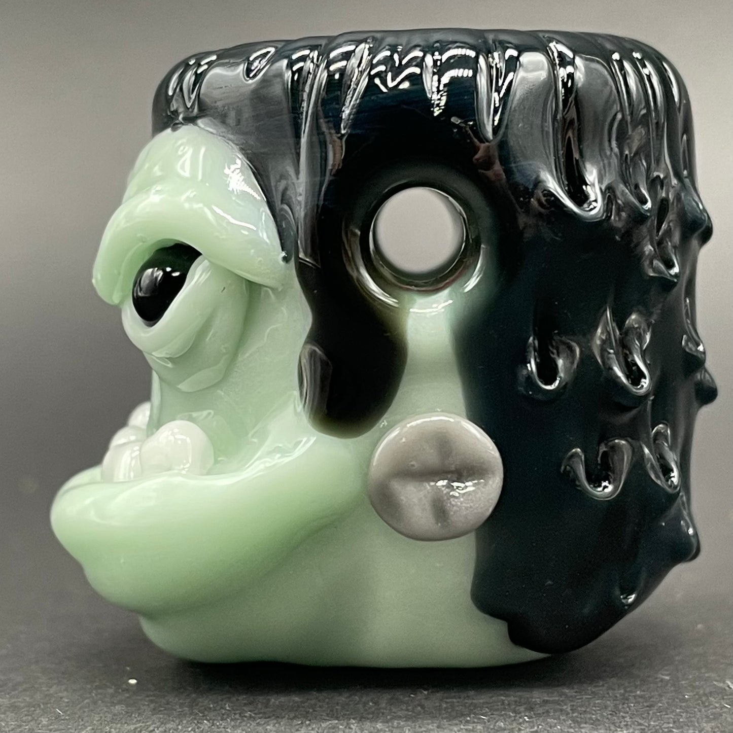 Premium Glass Frankenstein pendant - collectible glass art