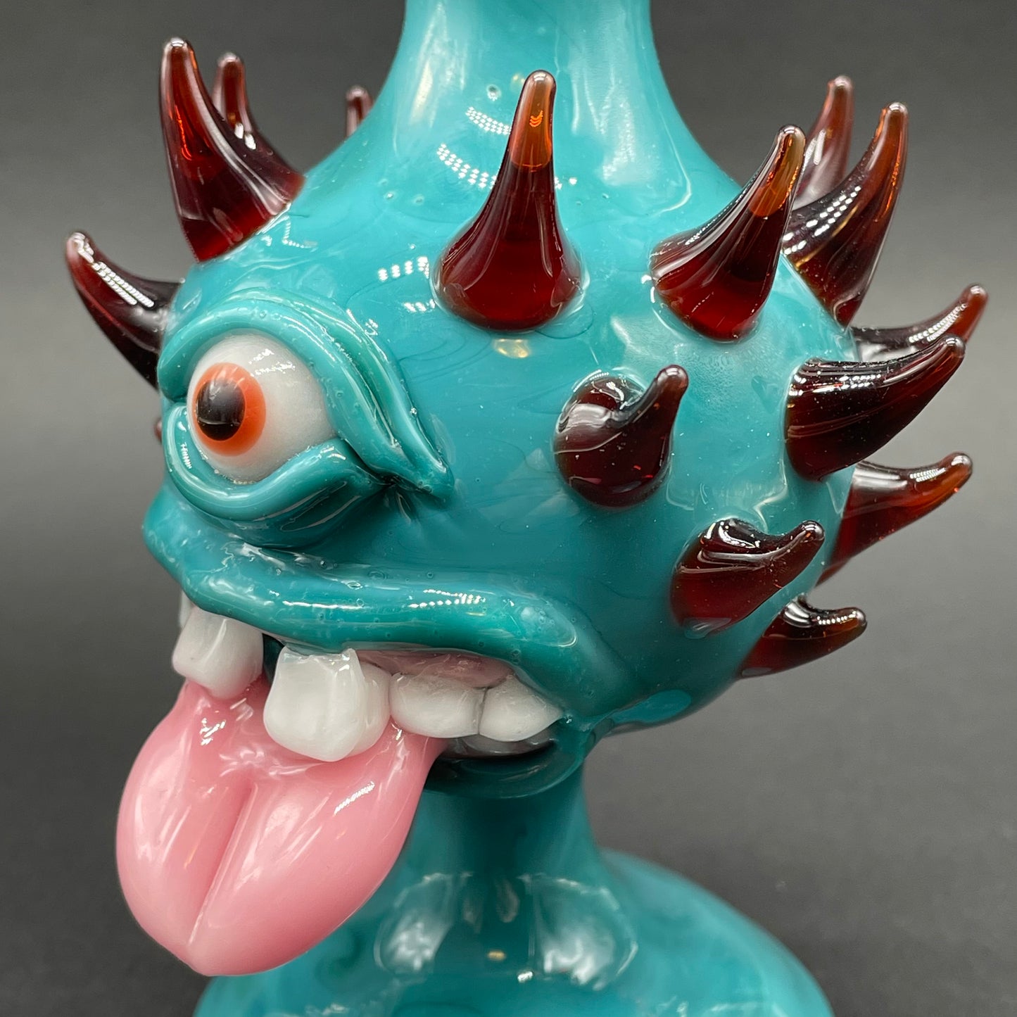 Tongue downdraft incense burner craftsmanship - artisan glass work