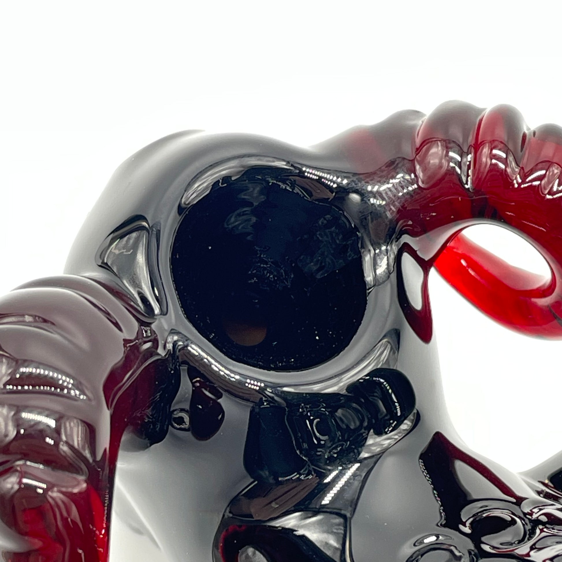 Demon dog Sherlock by Leviathan Glass - artisan detail