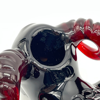 Demon dog Sherlock by Leviathan Glass - artisan detail