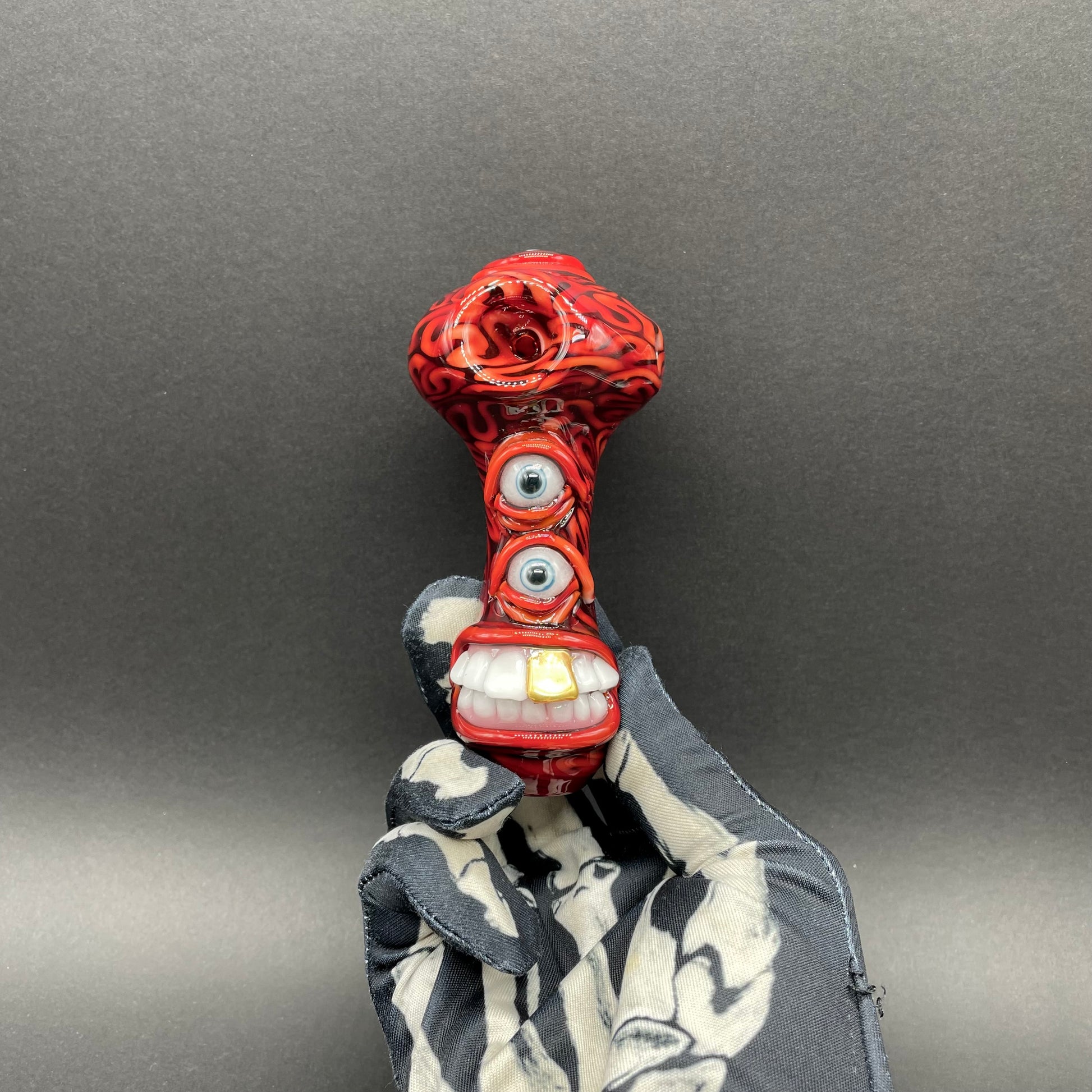Hand-blown Drain Bamage Spoon - Leviathan Glass original