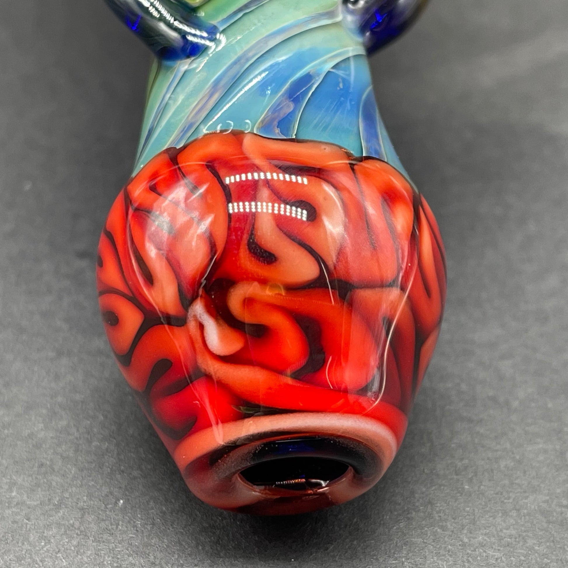 Hand-blown Brain Bubbler - Leviathan Glass original