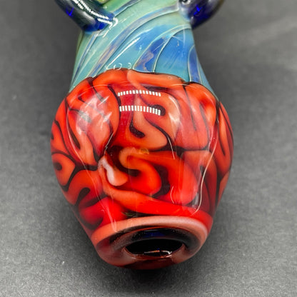 Hand-blown Brain Bubbler - Leviathan Glass original