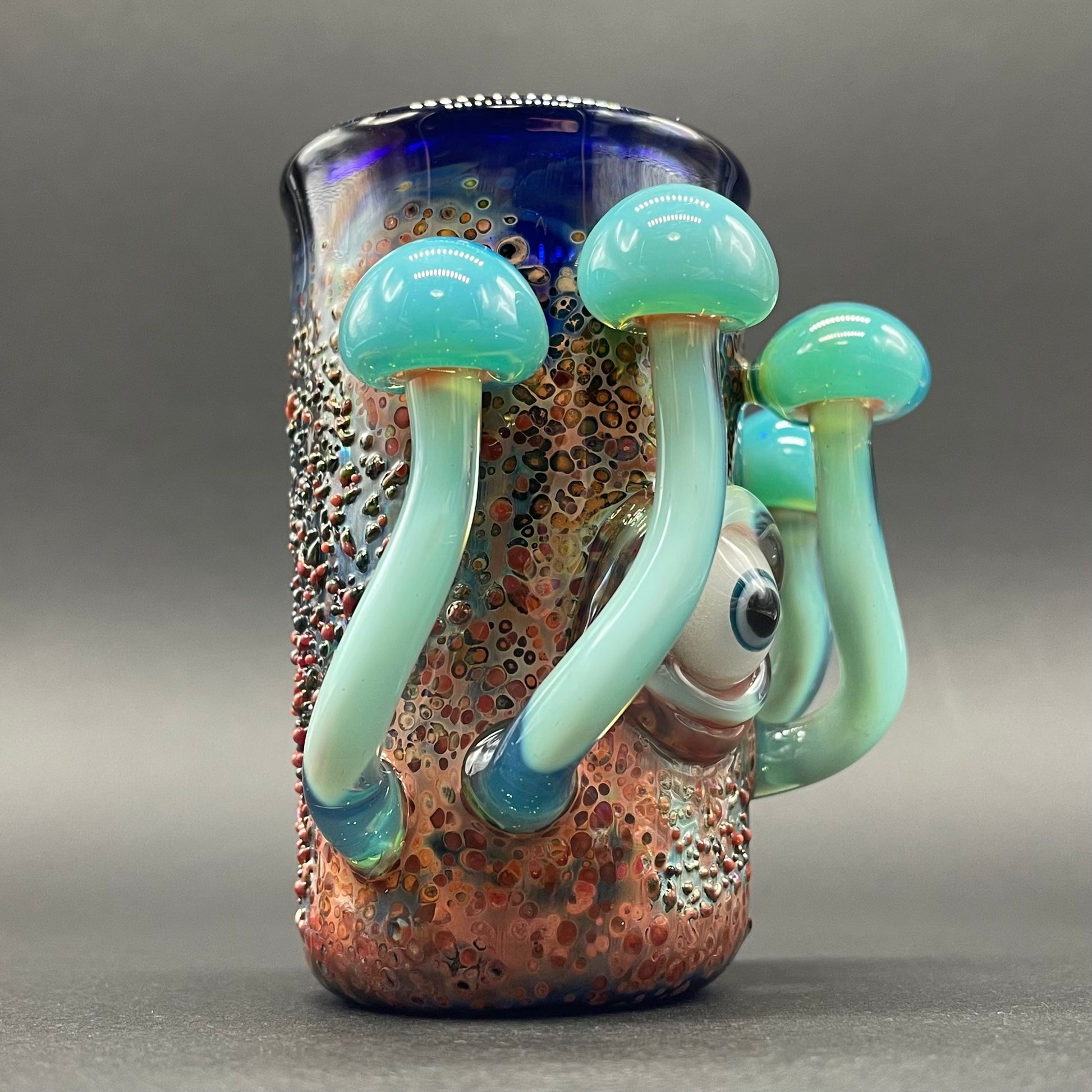 Premium Marina mushroom shot glass - collectible glass art