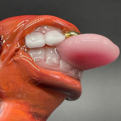 14mm 45° single hole slide by Leviathan Glass - artisan detail