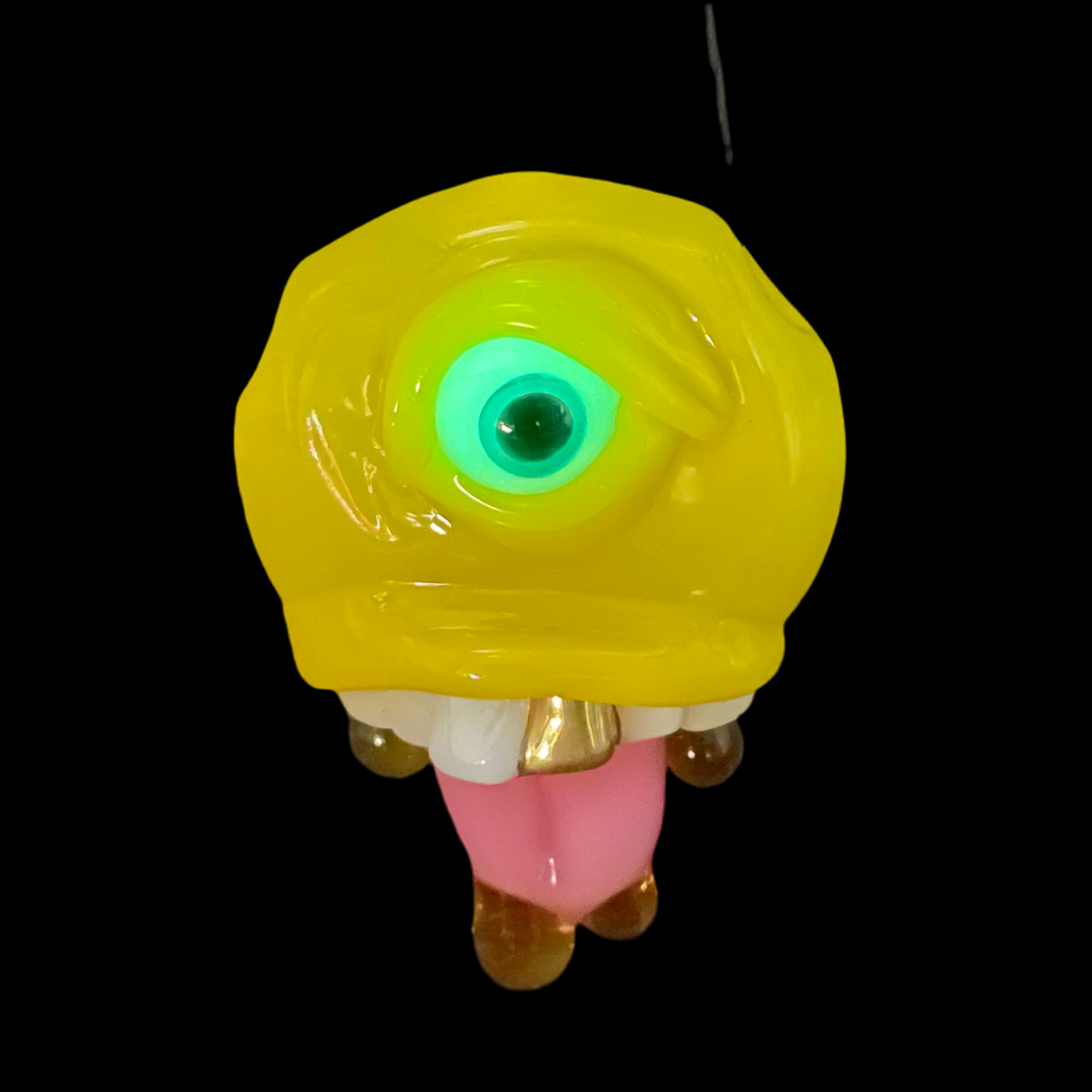 Hand-blown Have a nice day glass pendant - Leviathan Glass original