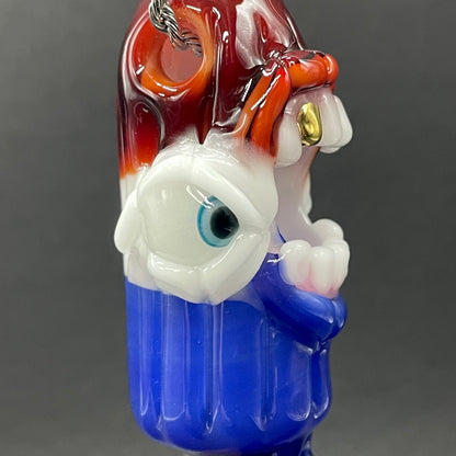 Artisan glass Calm like a bomb pop - detailed craftsmanship