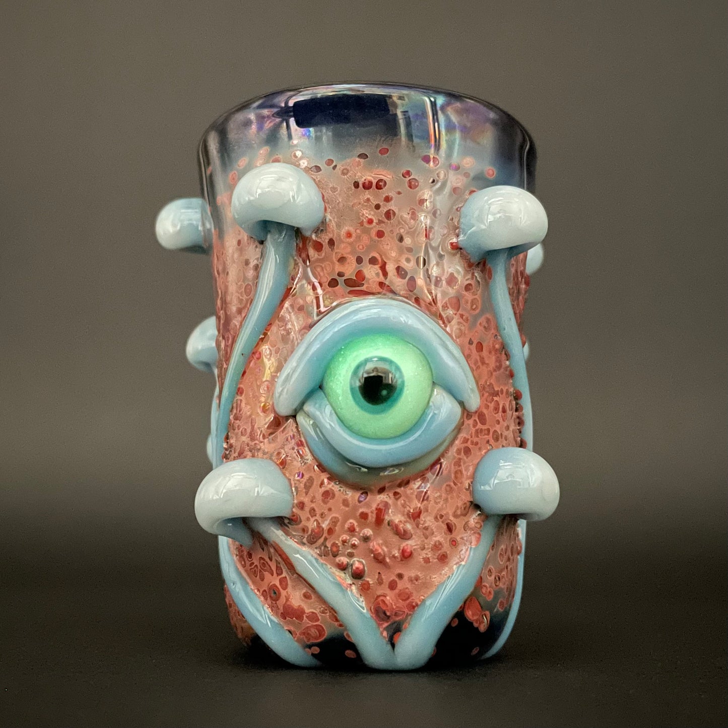 Hand-blown Siberia mushroom shot glass. - Leviathan Glass original