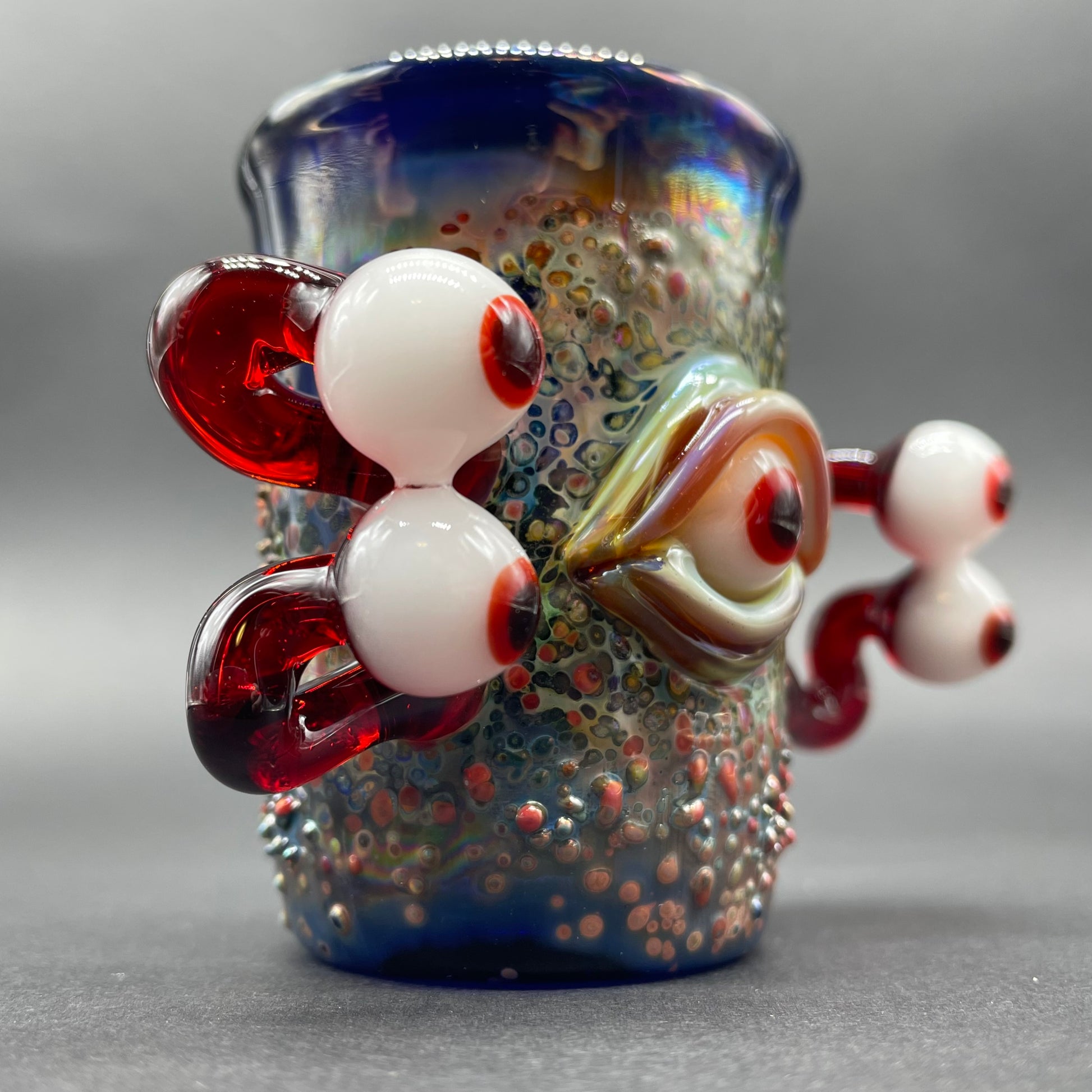 Eyestalker shot glass craftsmanship - artisan glass work