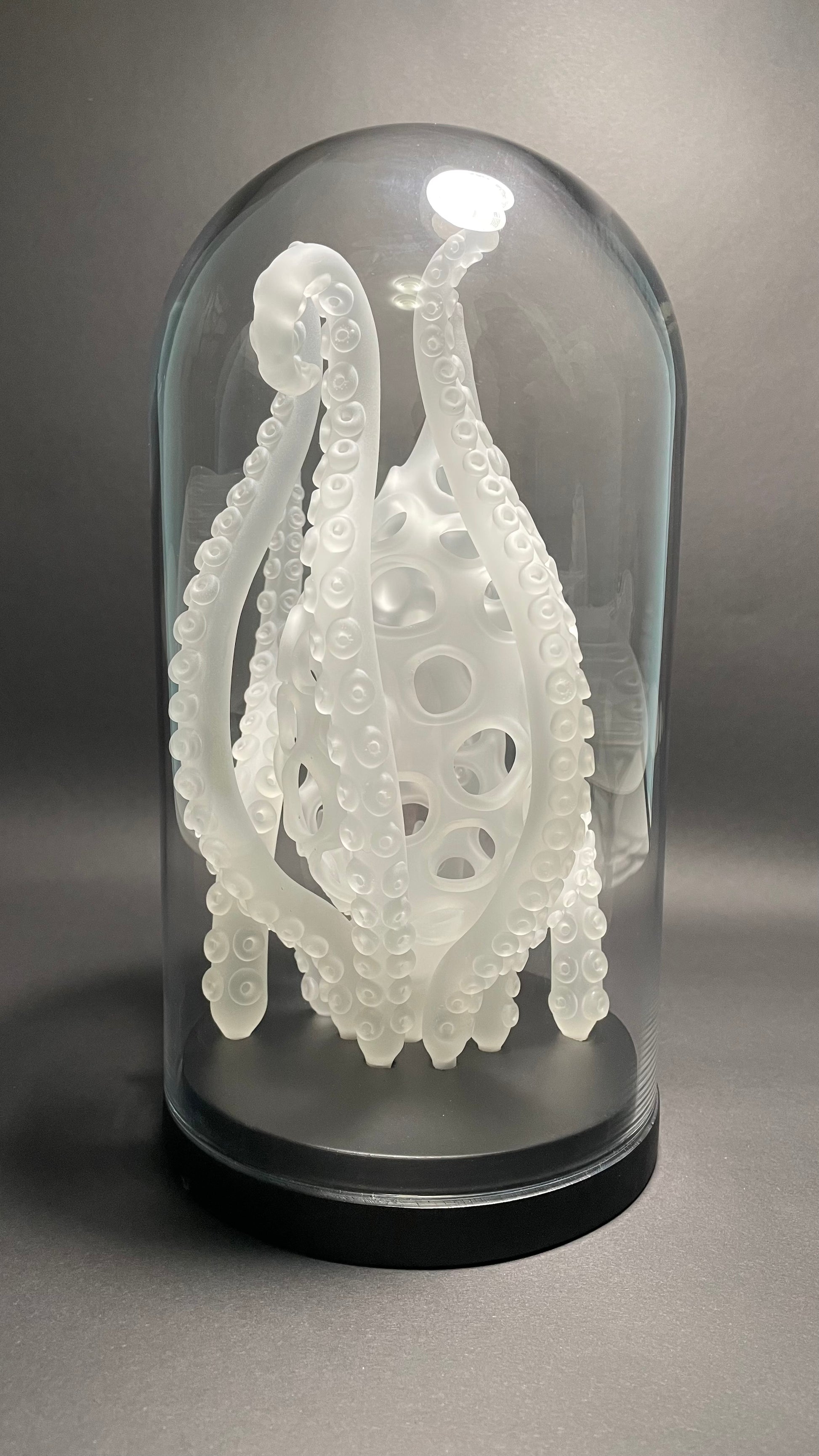 Amoeba Bell Dome 1 craftsmanship - artisan glass work