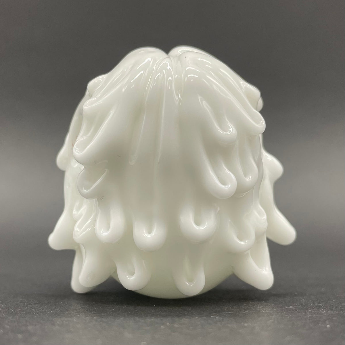 Blown glass yeti pendant