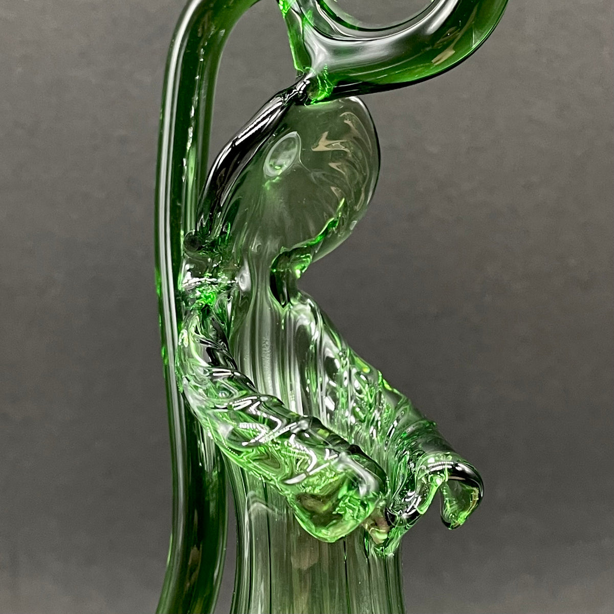 Pitcher plant detail view - premium glass art