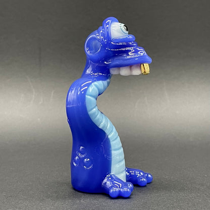Cyclopsasarus glass pendant hand blown glass art - Leviathan Glass