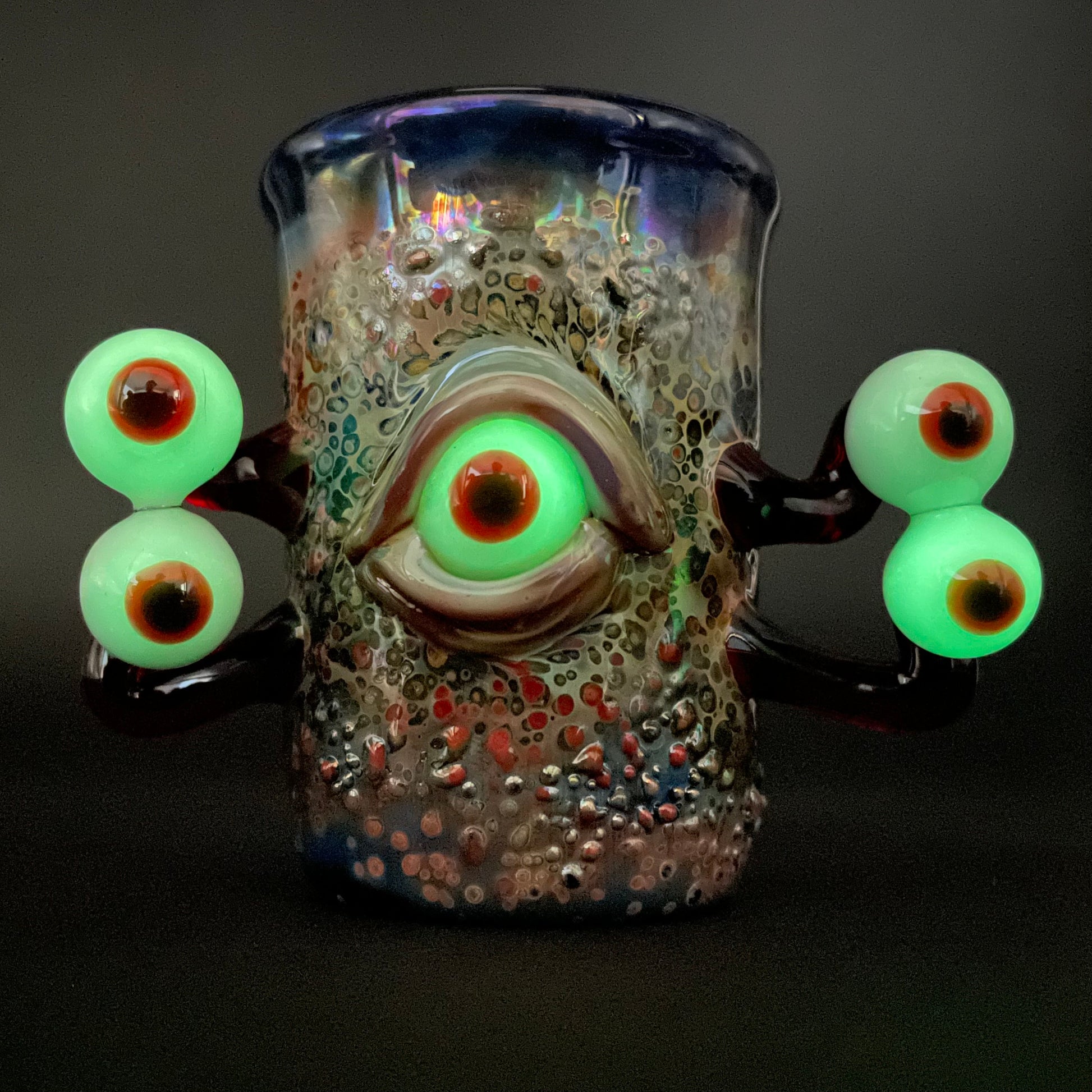 Leviathan Glass Eyestalker shot glass - hand-blown art