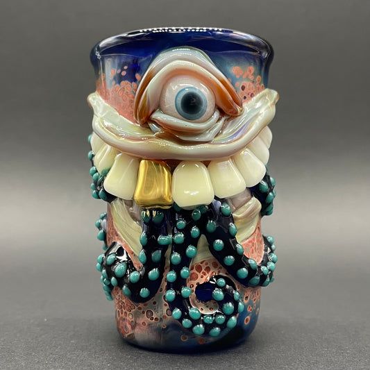 Sushi breath shot glass detail view - premium glass art