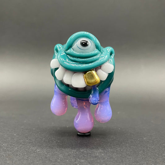 Dripping with sarcasm glass pendant