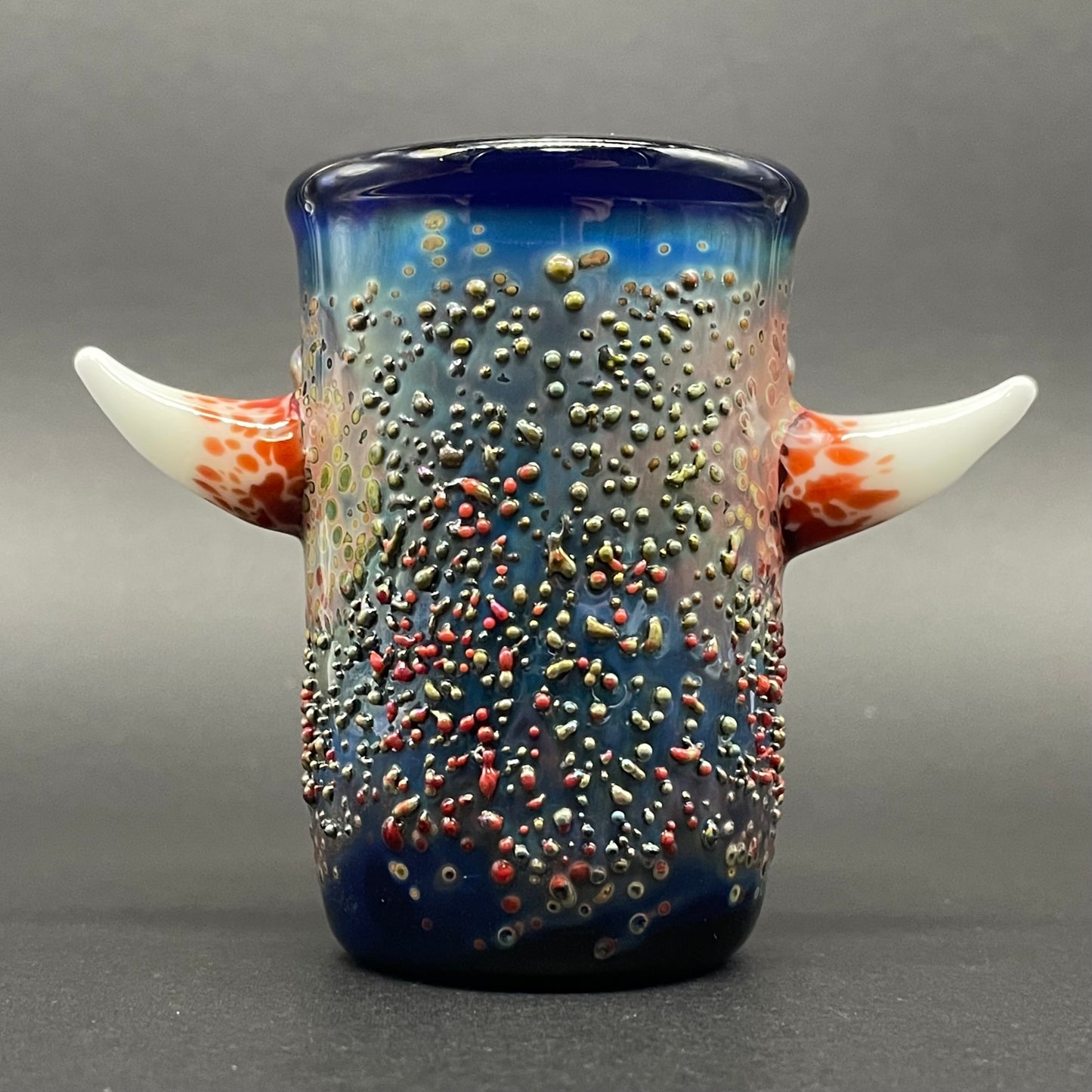 Hand-blown Irate pirate shot glass - Leviathan Glass original