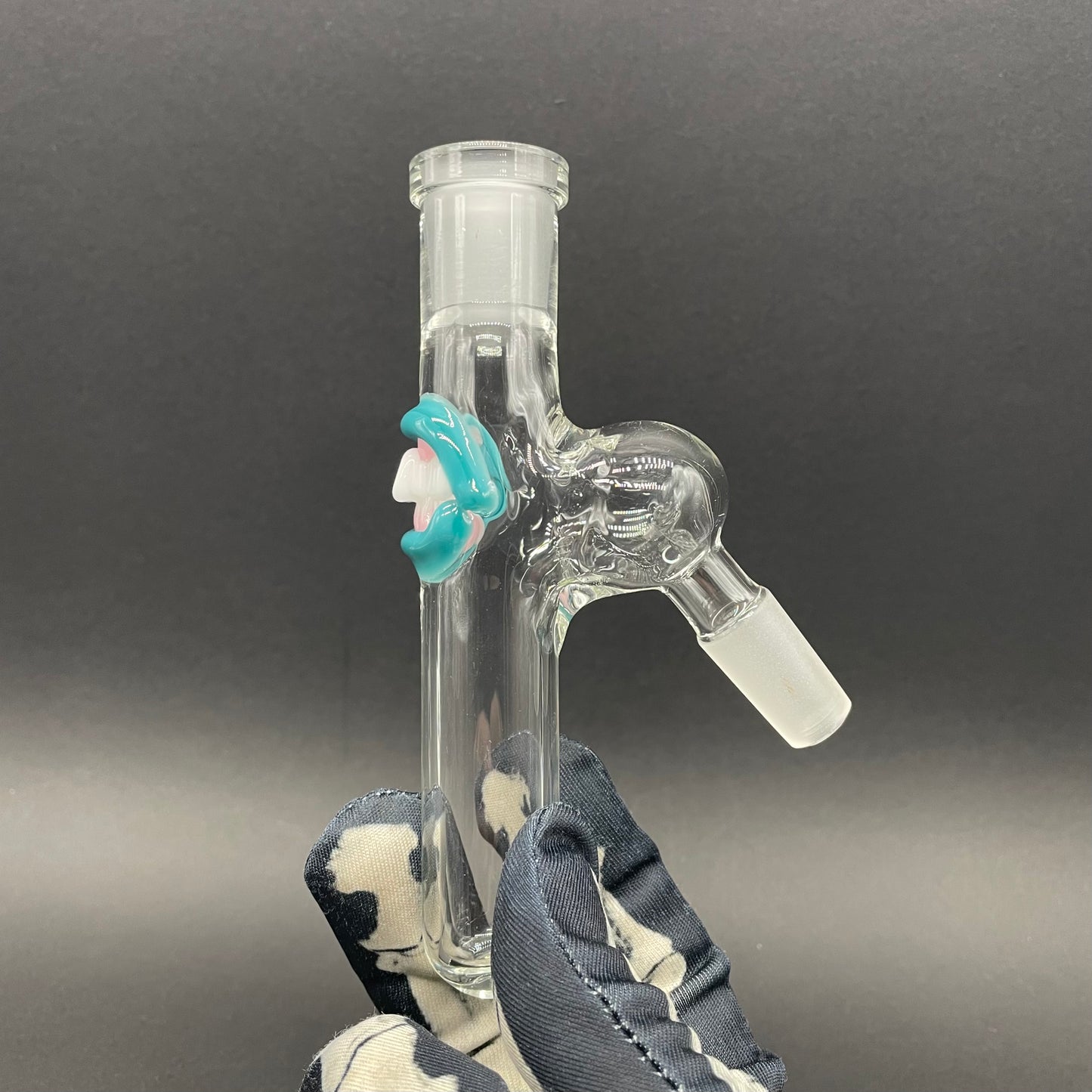 14mm 45° ash catch (teeth) detail view - premium glass art