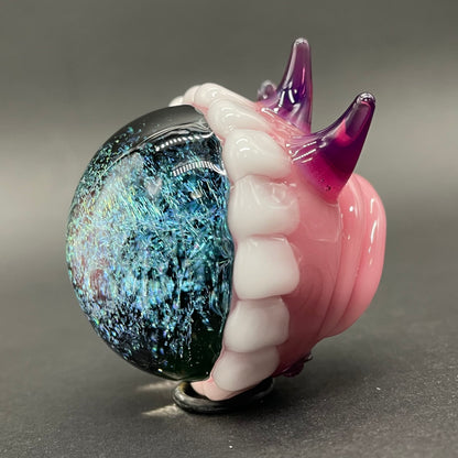 Premium Hungry Dichroic marble - collectible glass art