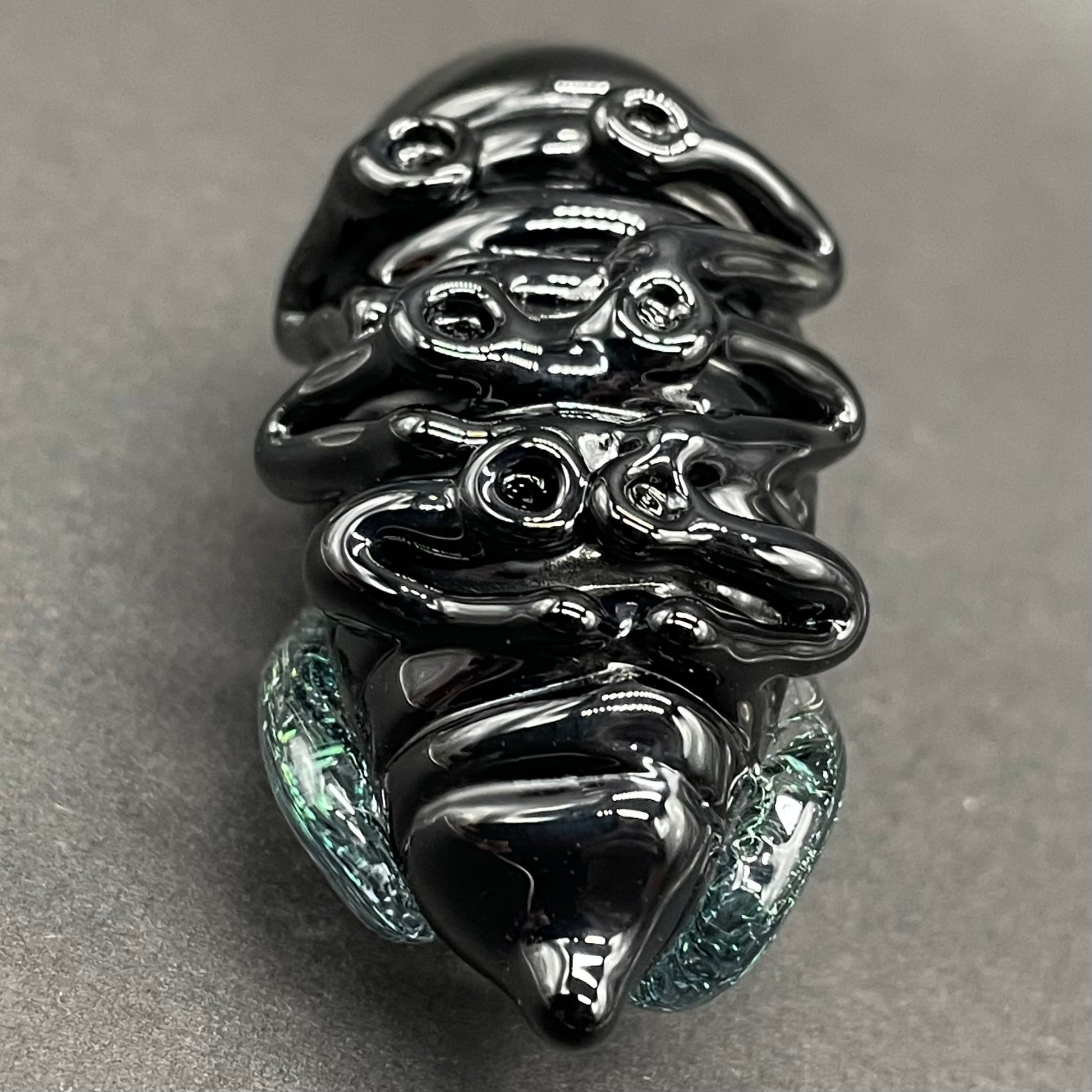Hand-blown Cicada pendant - Leviathan Glass original