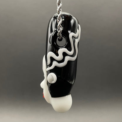 Bride of Frankenstein glass pendant