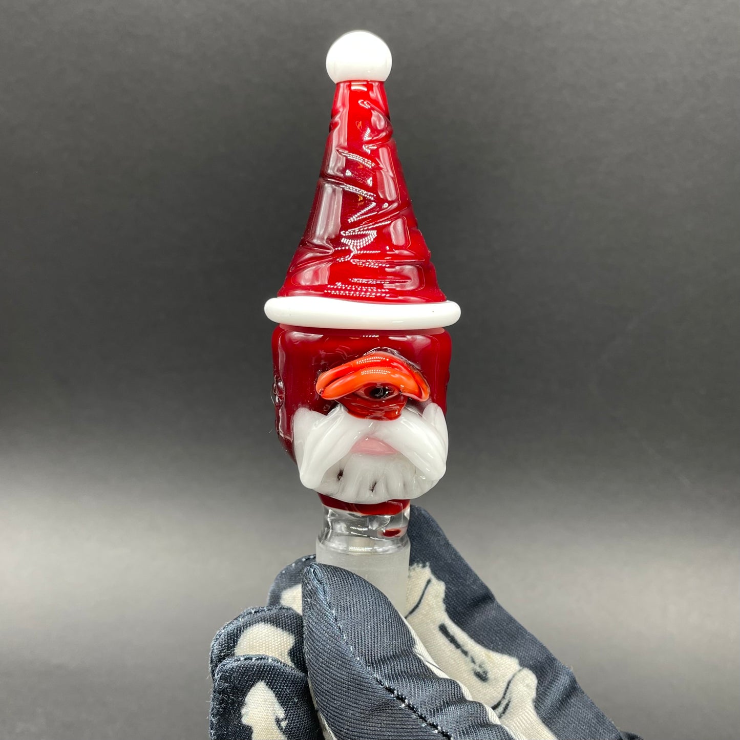 18mm Cyclopean Santa slide craftsmanship - artisan glass work