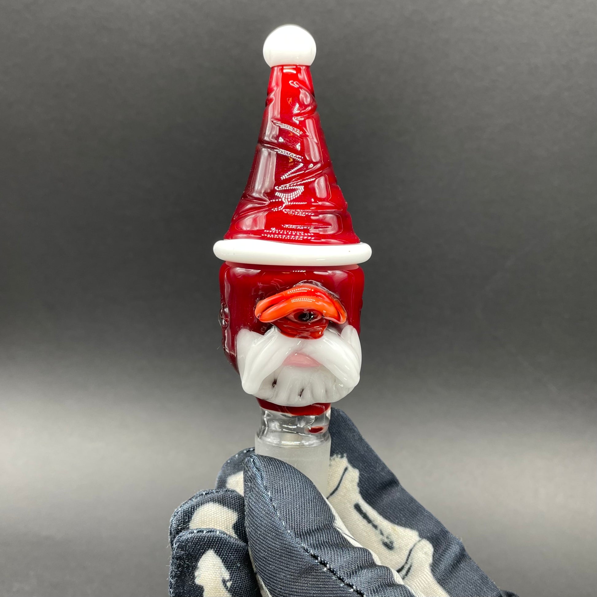 18mm Cyclopean Santa slide craftsmanship - artisan glass work