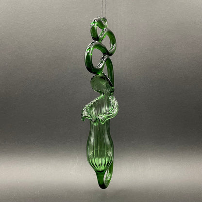 Close-up of Pitcher plant - handcrafted glass