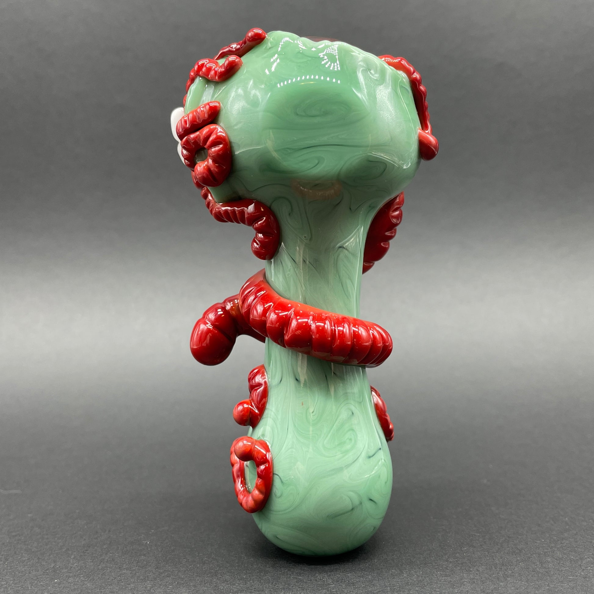 Hand-blown Worm food spoon - Leviathan Glass original