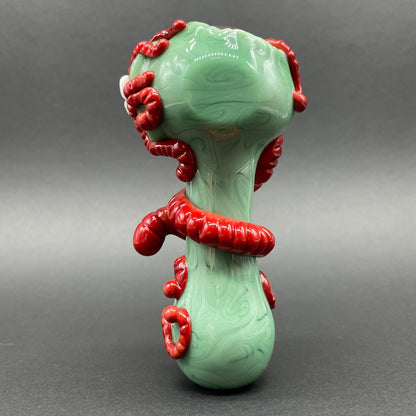 Hand-blown Worm food spoon - Leviathan Glass original