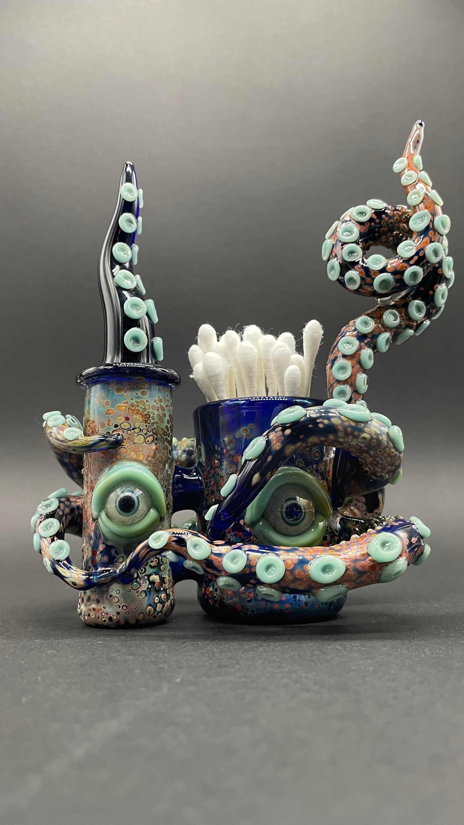 Leviathan dab station detail view - premium glass art