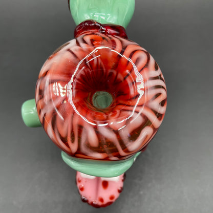 Hand-blown Brain eater bubbler - Leviathan Glass original