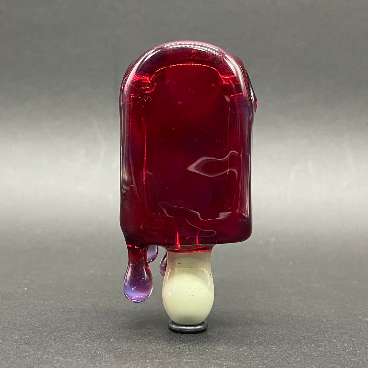 Artisan glass Drippy popsicle pendant - detailed craftsmanship
