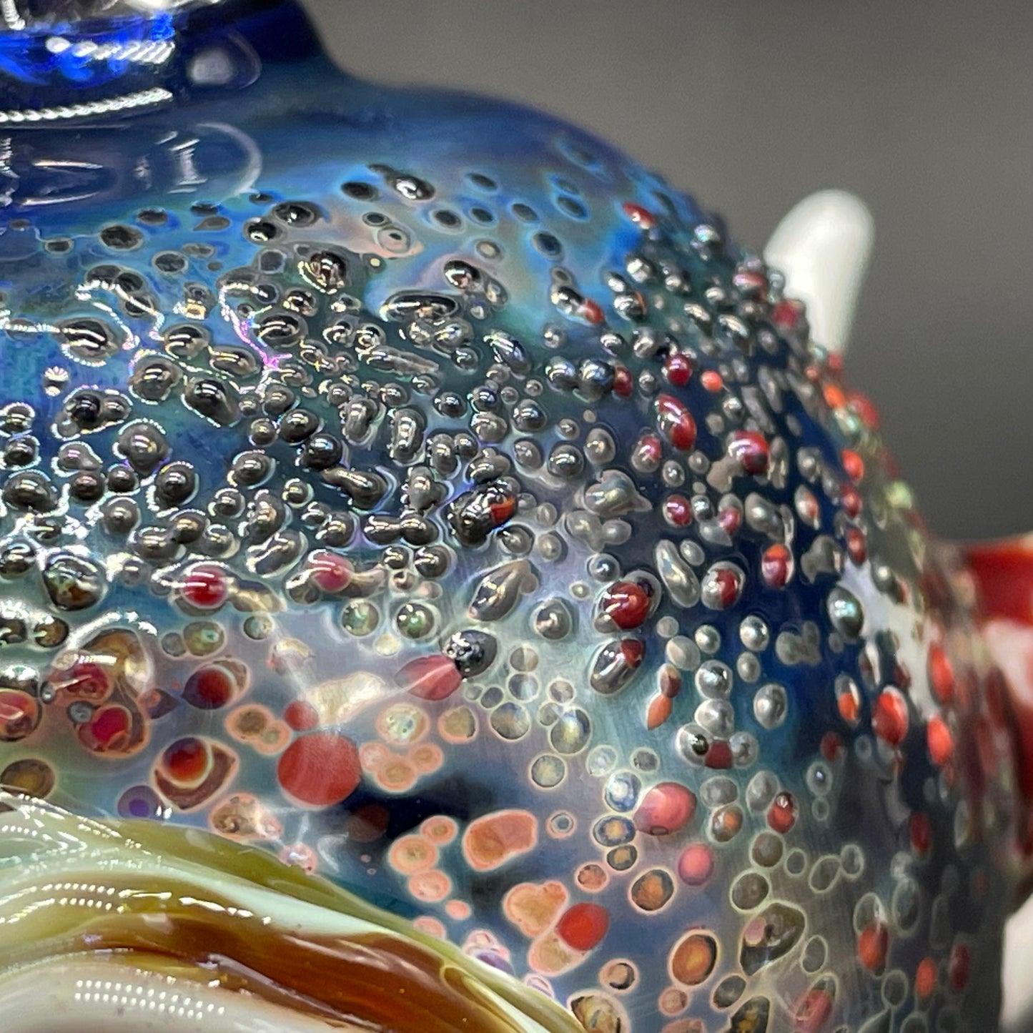 Hand-blown Screaming cyclops ornament - Leviathan Glass original