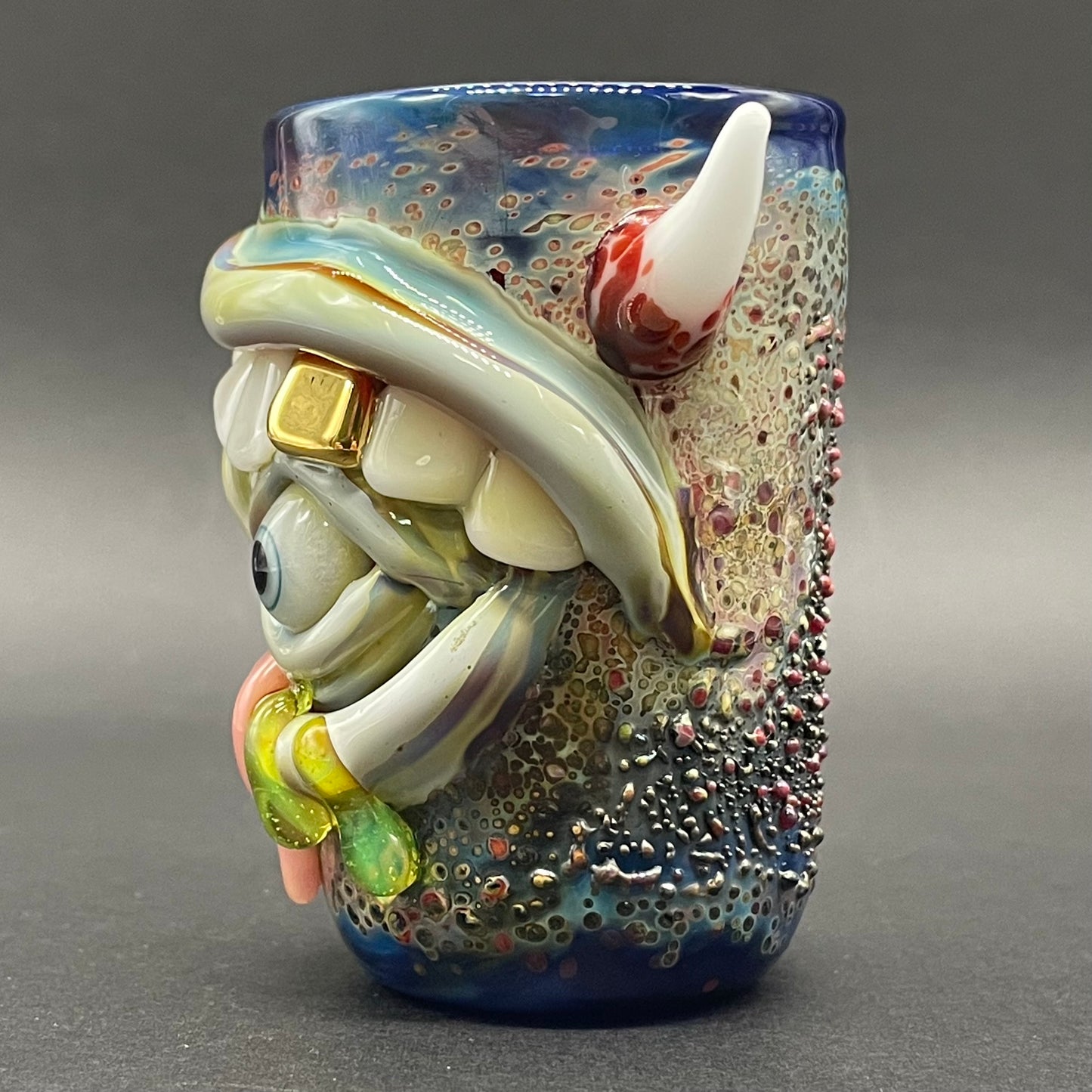 Hungry eyes monster shot glass