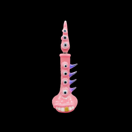 Hand-blown glass Pink tear Pensieve by Leviathan Glass