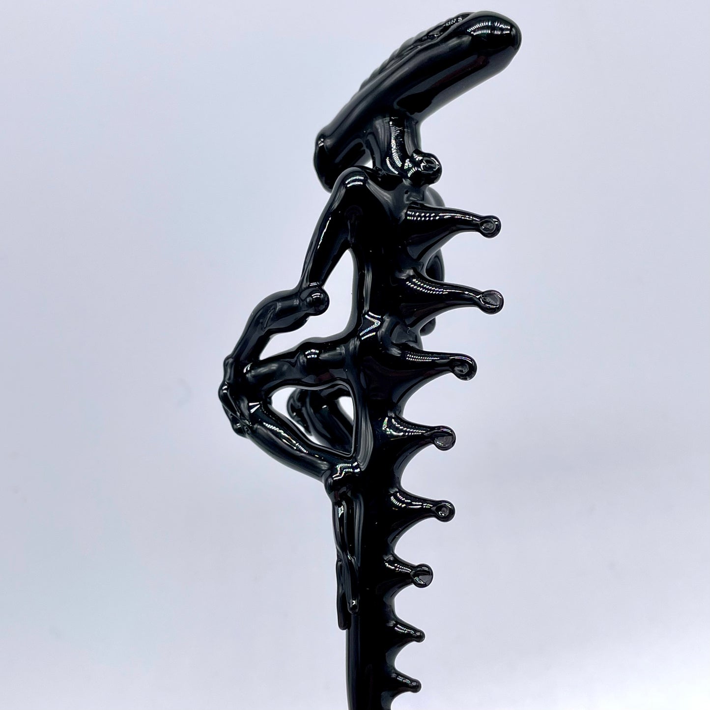 Leviathan Glass Xenomorph sculpture - hand-blown art