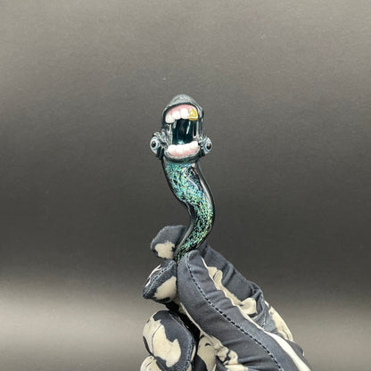 Hand-blown Dichroic tentacle pendant - Leviathan Glass original