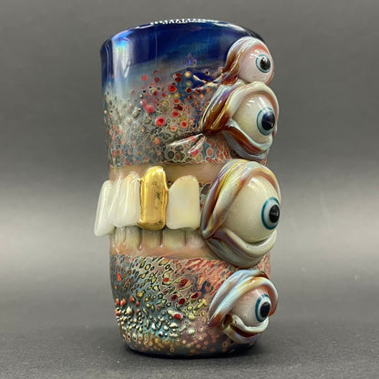 Too many teeth shot glass craftsmanship - artisan glass work