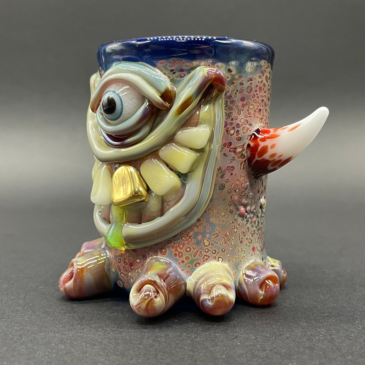 Twinkle toes shot glass by Leviathan Glass - artisan detail