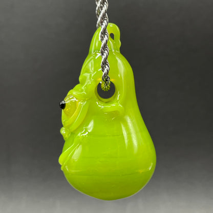 The grinch glass pendant