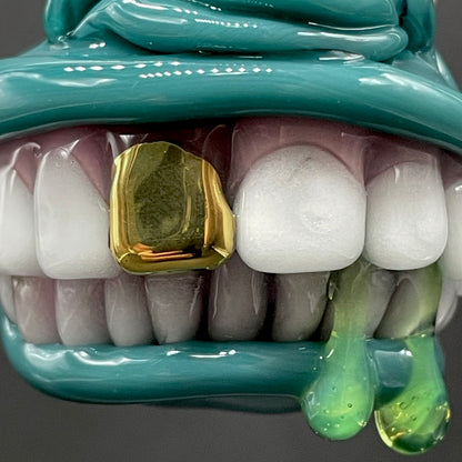 Grinning like a fool glass pendant
