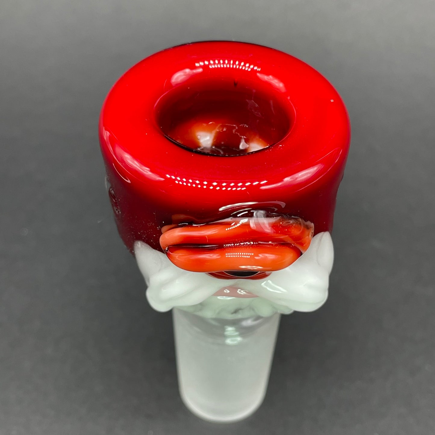 Hand-blown 18mm Cyclopean Santa slide - Leviathan Glass original