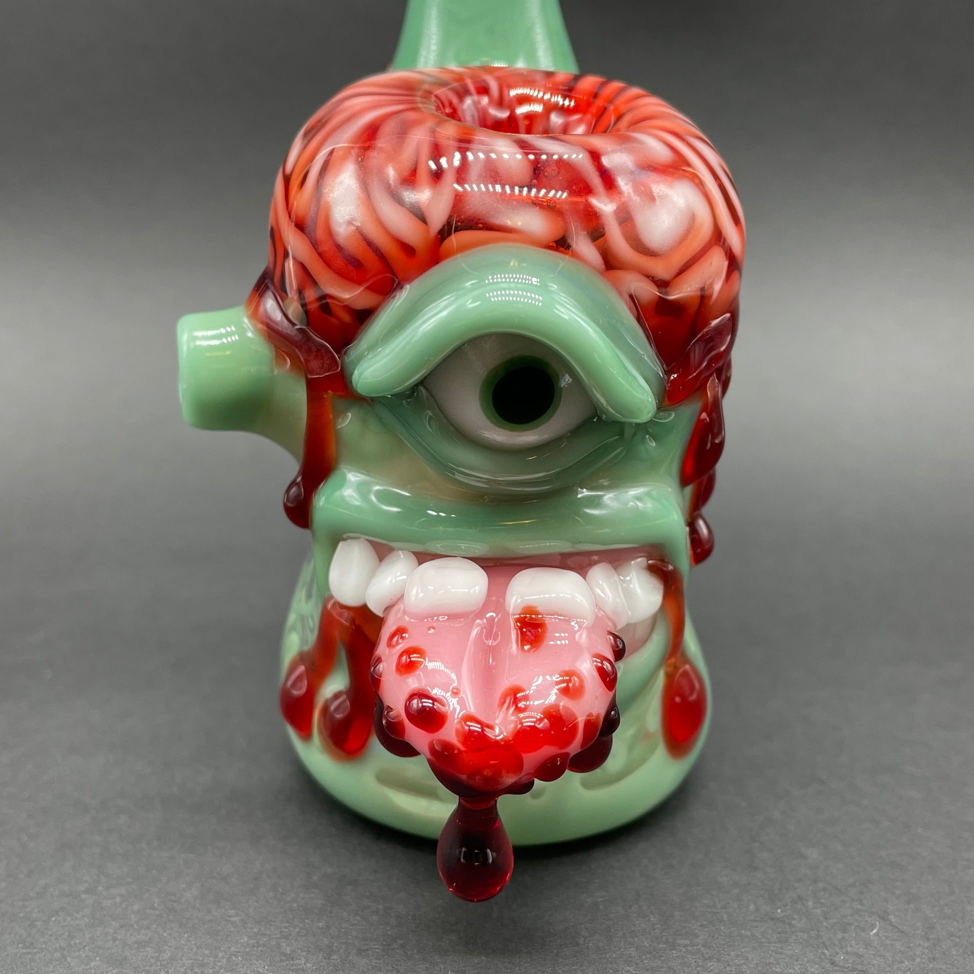 Leviathan Glass Brain eater bubbler - hand-blown art