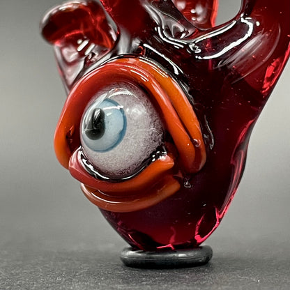 Anatomical cyclops heart pendant