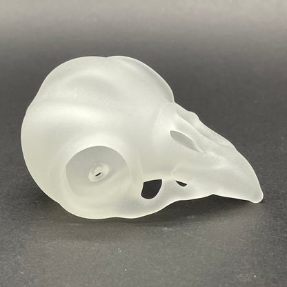 Crow skull by Leviathan Glass - artisan detail