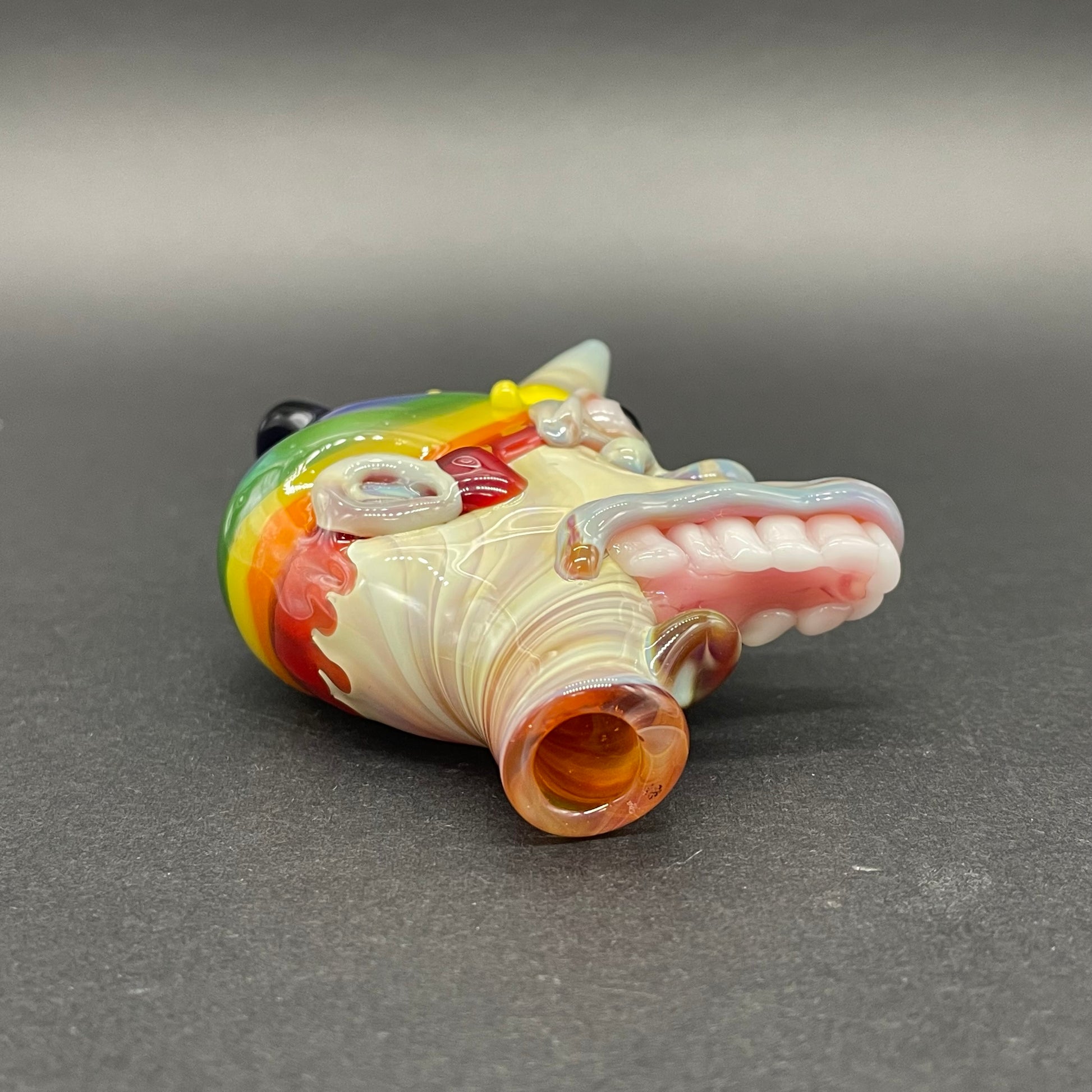 Hand-blown Ice cream kid glass pendant - Leviathan Glass original
